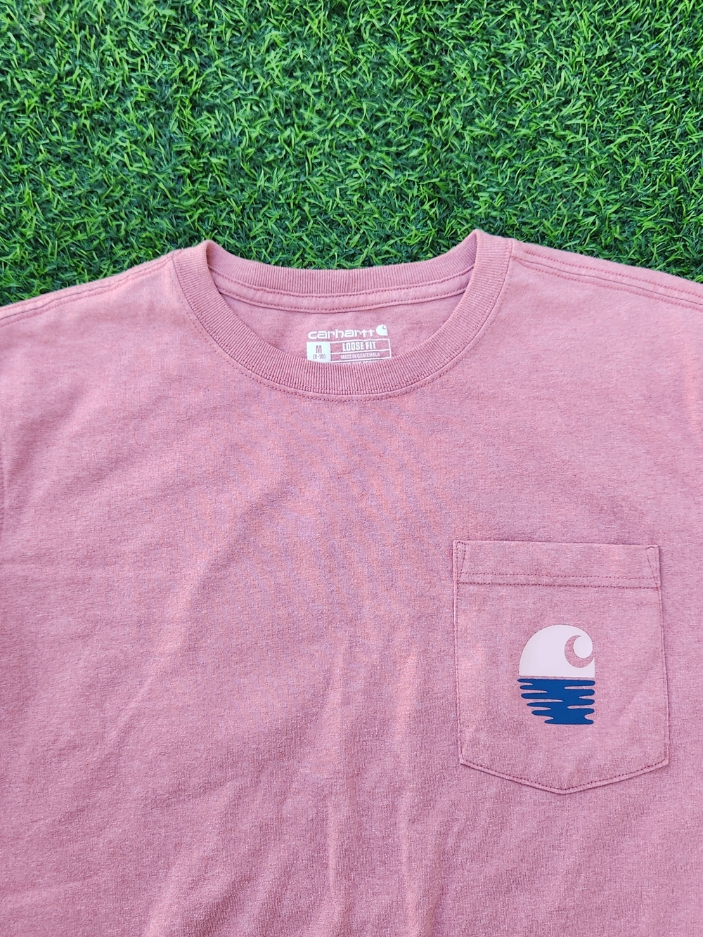 Carhartt Men’s Pocket T-Shirt in Dusty Rose Size M